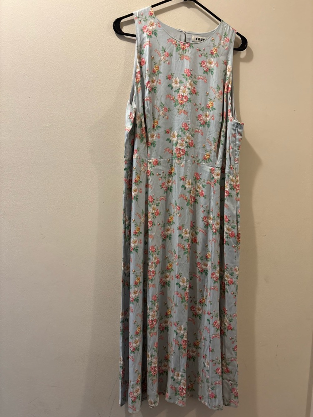 Boden Light Blue Floral Maxi Dress